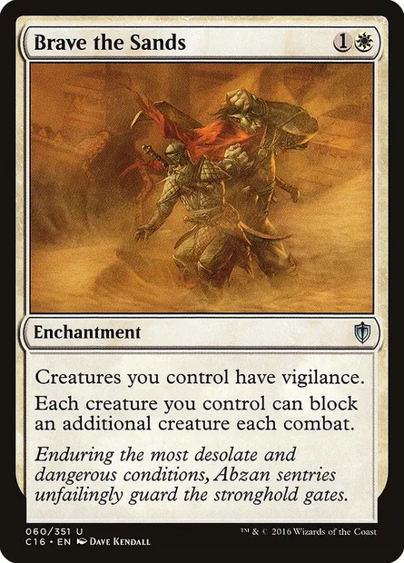Brave the Sands, Magic card C16 60 — Commander 2016 set