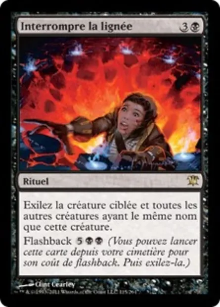 Interrompre la lignée, carte Magic ISD 115 — extension Innistrad