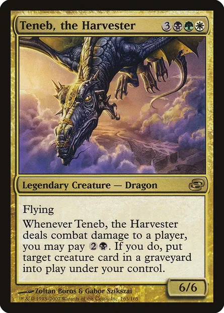 Teneb, le moissonneur, carte Magic PLC 163 — extension Chaos planaire