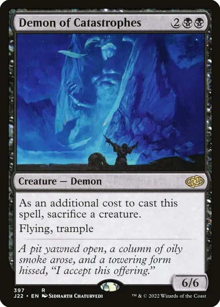 Demon of Catastrophes, Magic card J22 397 — Jumpstart 2022 set