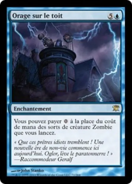 Orage sur le toit, carte Magic ISD 71 — extension Innistrad