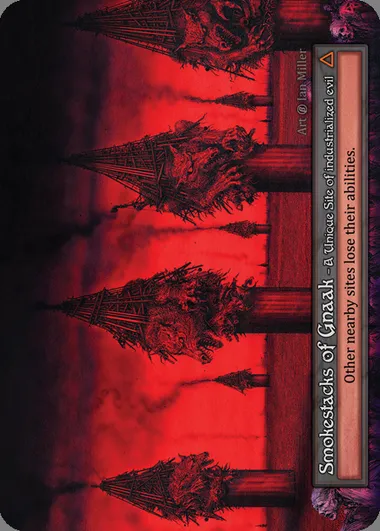 Smokestacks of Gnaak, carte Sorcery BET 395 — extension Beta