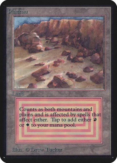 Plateau, carte Magic LEA 279 — extension Limited Edition Alpha