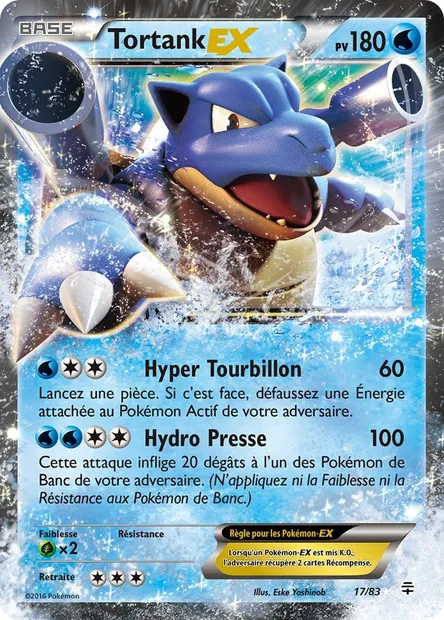 Tortank-EX, carte Pokémon GEN 17 — extension Générations