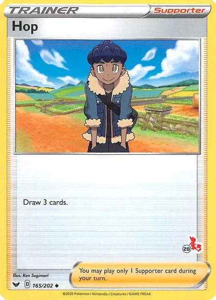 Hop, Pokémon card BA22 165-28 — Battle Academy 2022 set