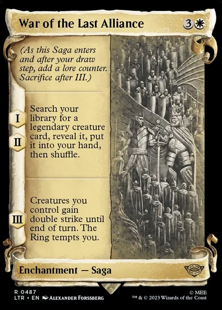 War of the Last Alliance, Magic card LTR 487 — The Lord of the Rings: Tales of Middle-earth set