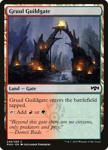 Gruul Guildgate, Magic card RNA 249 — Ravnica Allegiance set