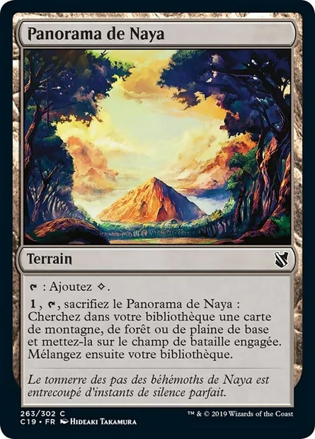 Panorama de Naya, carte Magic C19 263 — extension Commander 2019