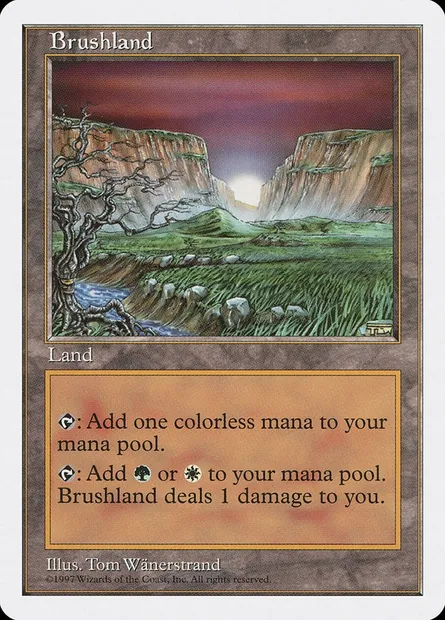 Broussaille, carte Magic 5ED 412 — extension Cinquième Edition