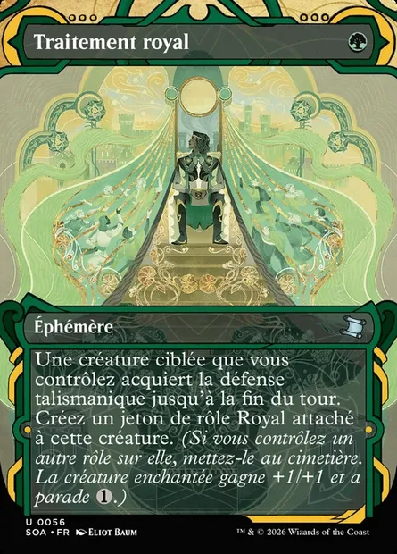 Traitement royal, carte Magic SOA 56 — extension Secrets of Strixhaven Mystical Archive