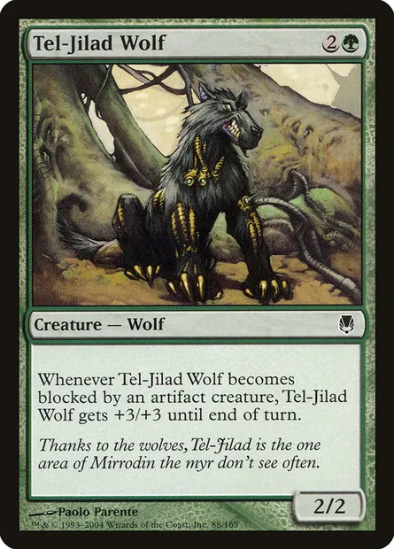 Tel-Jilad Wolf, Magic card DST 88 — Darksteel set