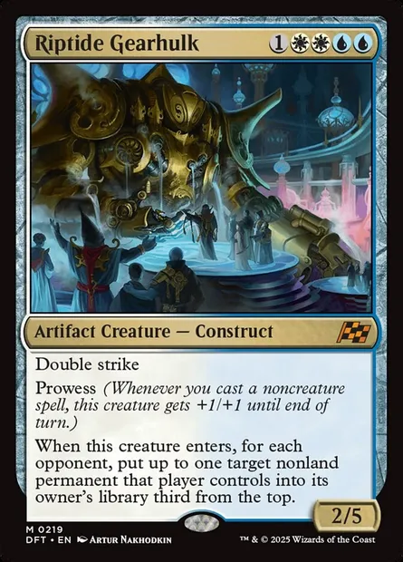 Riptide Gearhulk, Magic card DFT 219 — Aetherdrift set