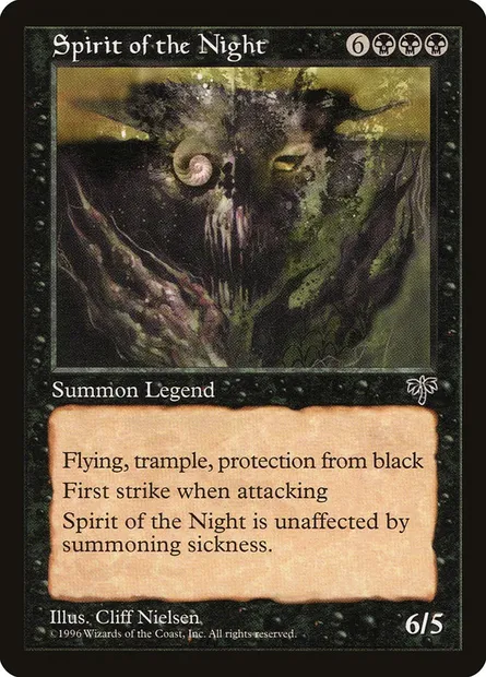 Esprit de la nuit, carte Magic MIR 146 — extension Mirage