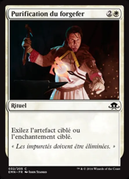 Purification du forgefer, carte Magic EMN 32 — extension La lune hermétique