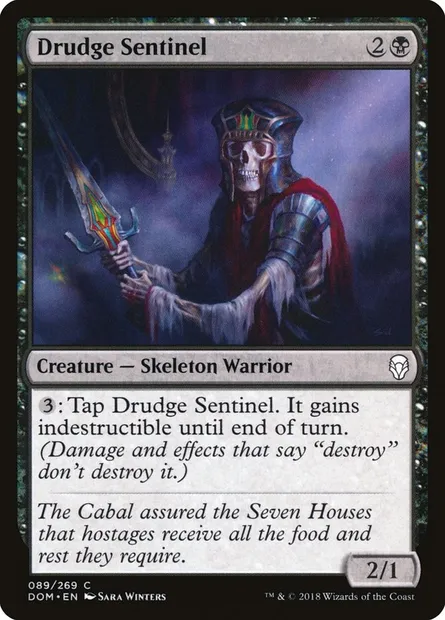 Drudge Sentinel, Magic card DOM 89 — Dominaria set