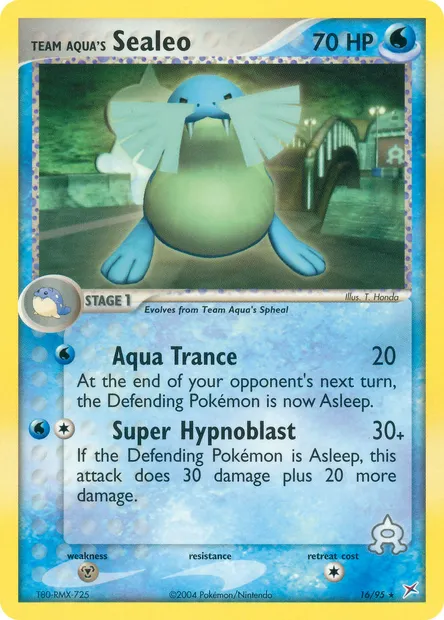Team Aqua's Sealeo, Pokémon card MA 16 — Team Magma vs Team Aqua set