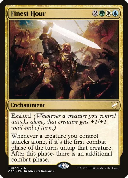 Finest Hour, Magic card C18 180 — Commander 2018 set