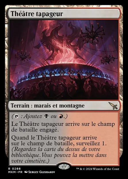 Théâtre tapageur, carte Magic MKM 266 — extension Murders at Karlov Manor