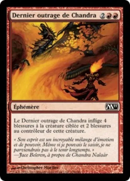 Dernier outrage de Chandra, carte Magic M11 128 — extension Magic 2011