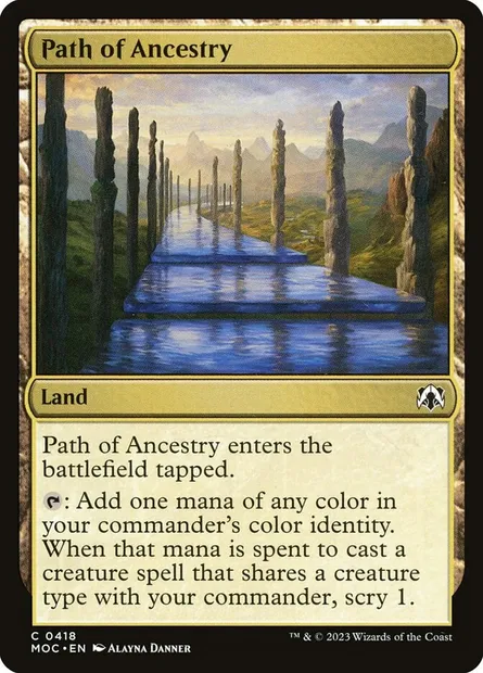Path of Ancestry, Magic card MOC 418 — March of the Machine Commander set