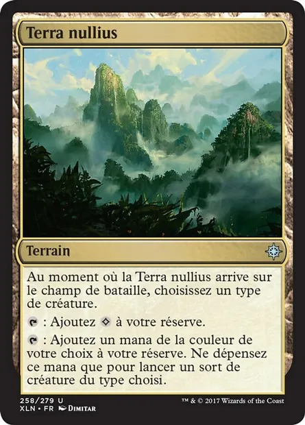 Terra nullius, carte Magic XLN 258 — extension Ixalan