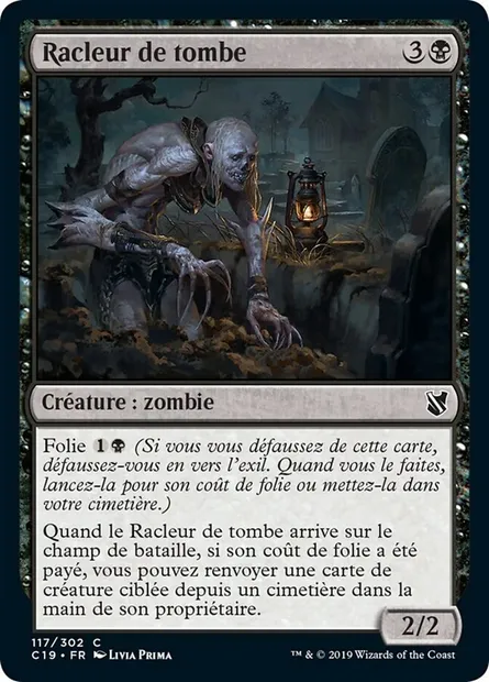Racleur de tombe, carte Magic C19 117 — extension Commander 2019