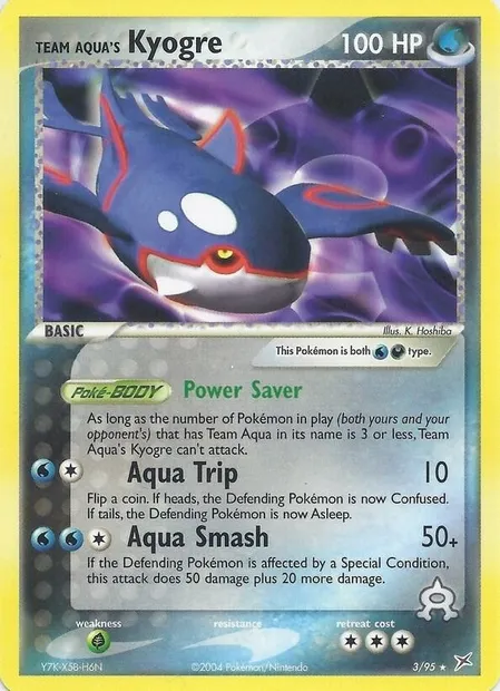 Kyogre de Team Aqua, carte Pokémon TDX 003-5 — extension Theme Deck & Blisters Exclusives