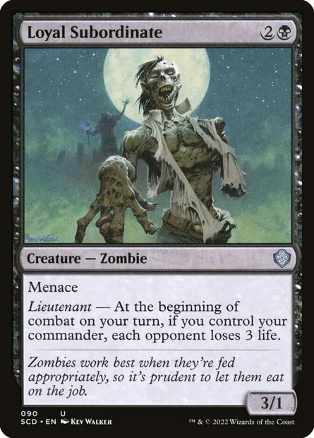 Sous-fifre loyal, carte Magic SCD 90 — extension Starter Commander Decks