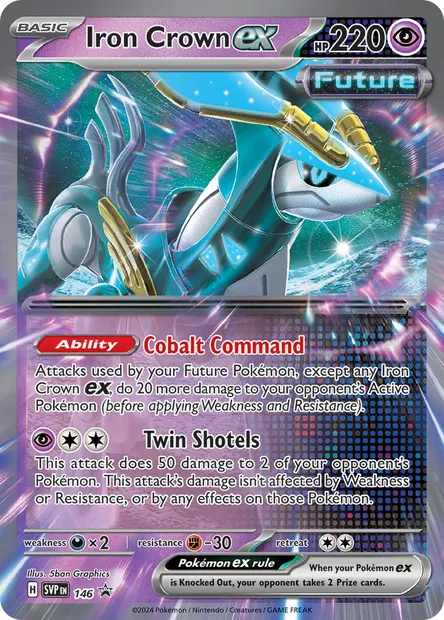 Iron Crown ex, Pokémon card PR-SV 146 — SVP Black Star Promos set