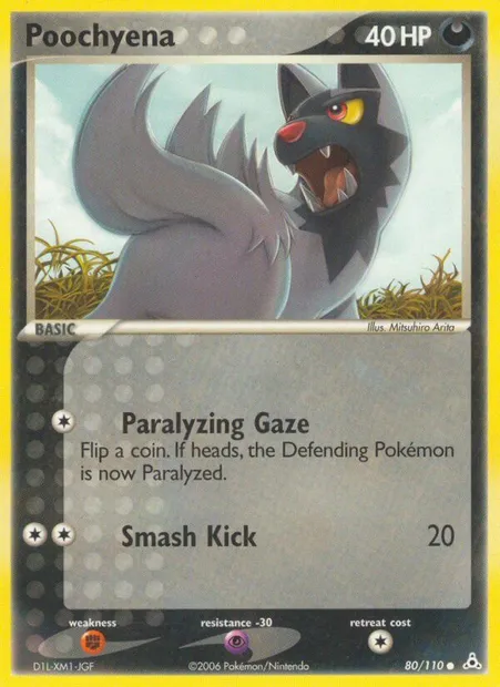 Poochyena, Pokémon card HP 80 — Holon Phantoms set