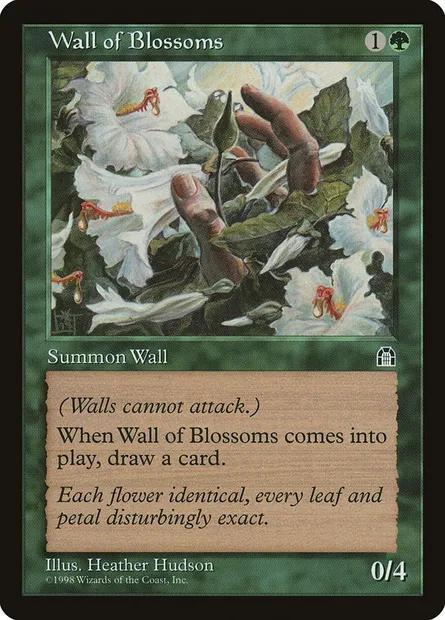 Wall of Blossoms, Magic card STH 125 — Stronghold set