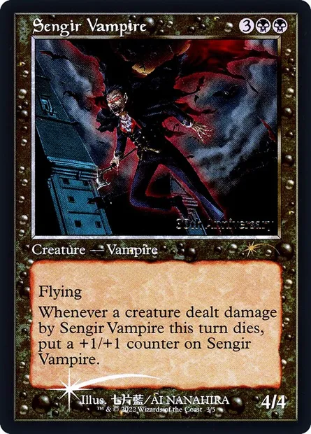 Sengir Vampire, Magic card P30H 3★ — 30th Anniversary History Promos set