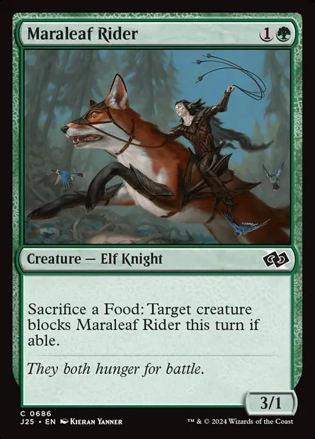 Maraleaf Rider, Magic card J25 686 — Foundations Jumpstart set