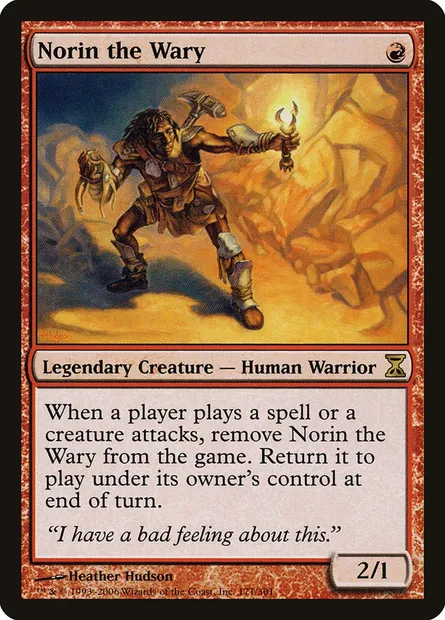 Norin le circonspect, carte Magic TSP 171 — extension Spirale Temporelle