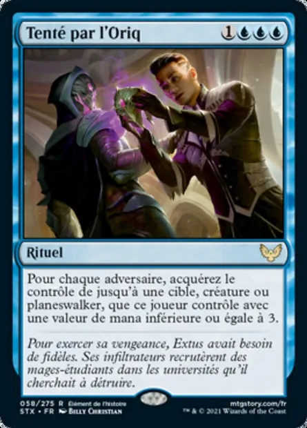 Tenté par l'Oriq, carte Magic STX 58 — extension Strixhaven: l'Académie des Mages