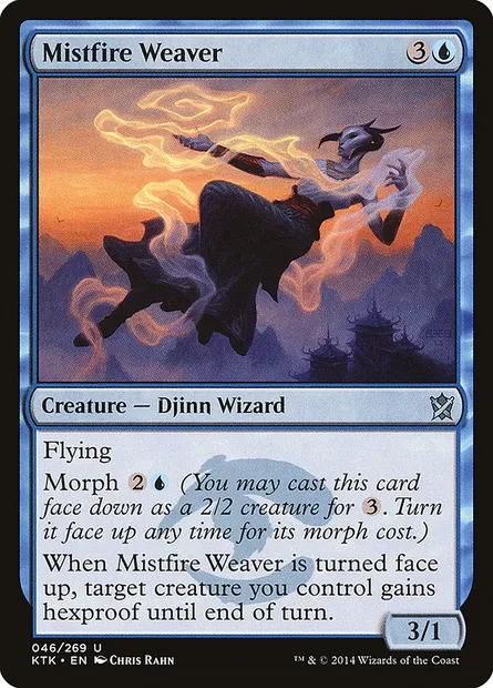 Mistfire Weaver, Magic card KTK 46 — Khans of Tarkir set