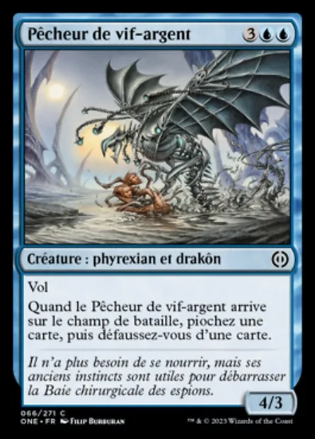Pêcheur de vif-argent, carte Magic ONE 66 — extension Tous Phyrexians