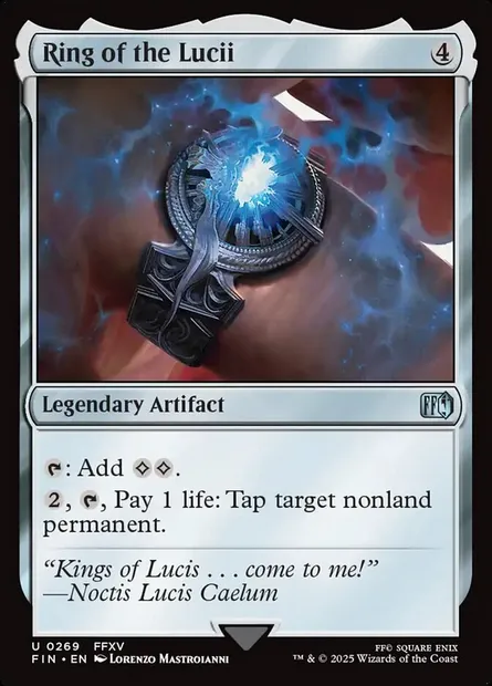 Ring of the Lucii, Magic card FIN 269 — Final Fantasy set