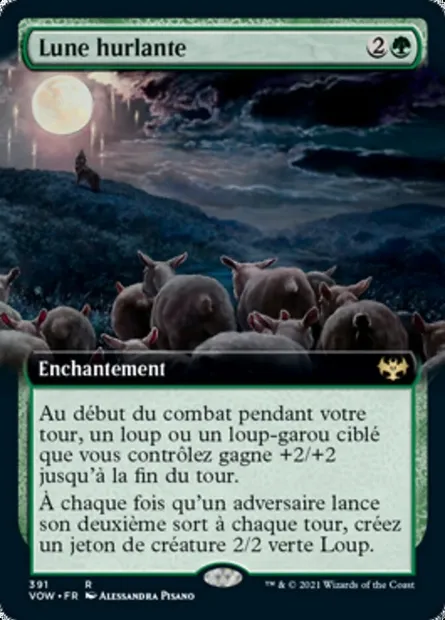 Lune hurlante, carte Magic VOW 391 — extension Innistrad : noce écarlate