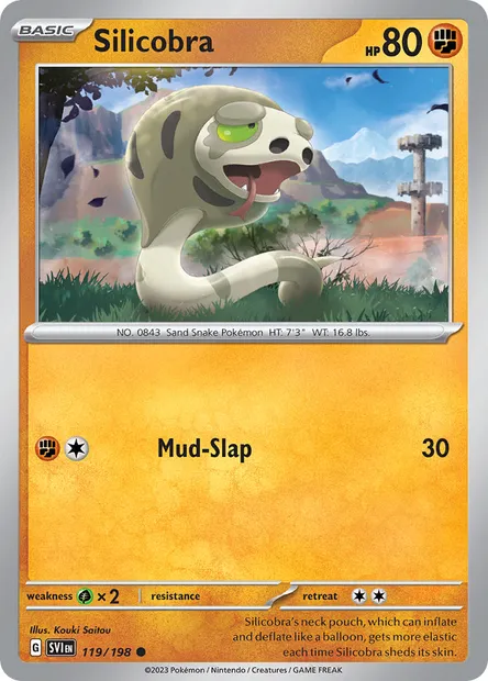 Silicobra, Pokémon card SVI 119 — Scarlet & Violet set