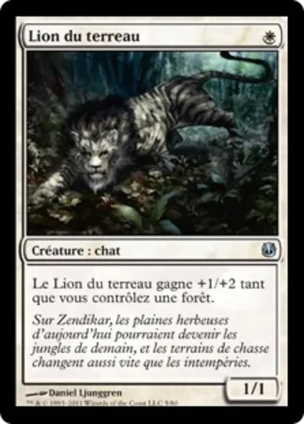 Lion du terreau, carte Magic DDH 5 — extension Duel Decks: Ajani vs. Nicol Bolas