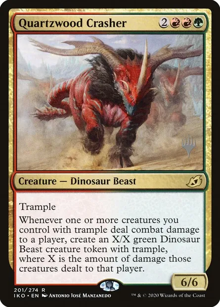 Écraseur de Quartzbois, carte Magic PIKO 201p — extension Ikoria: Lair of Behemoths Promos