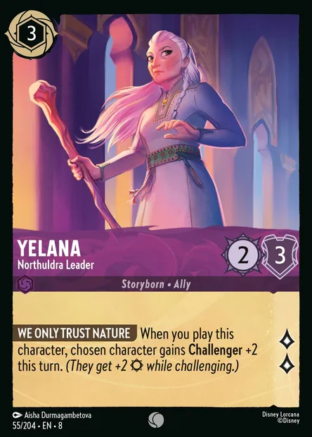 Yelana - Northuldra Leader, Disney Lorcana card CH8-055 — The Reign of Jafar set