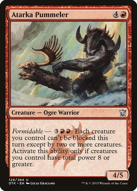 Atarka Pummeler, Magic card DTK 129 — Dragons of Tarkir set