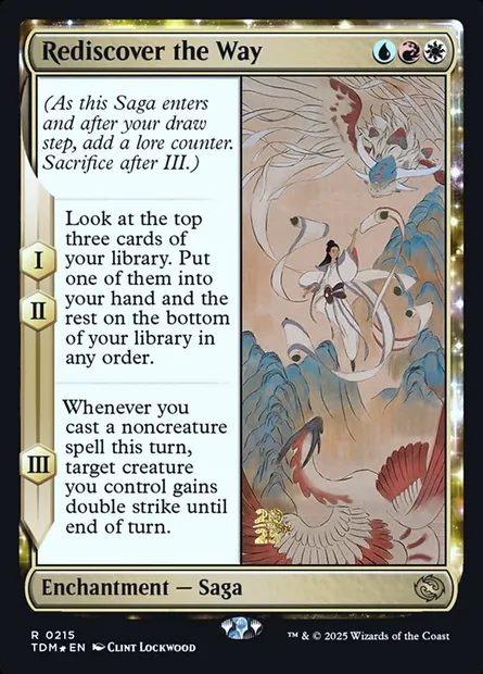 Rediscover the Way, Magic card PTDM 215s — Tarkir: Dragonstorm Promos set