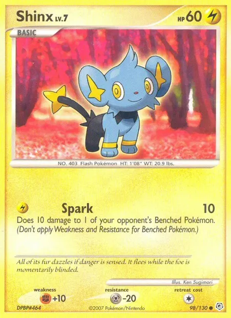 Shinx, Pokémon card DP 98 — Diamond & Pearl set