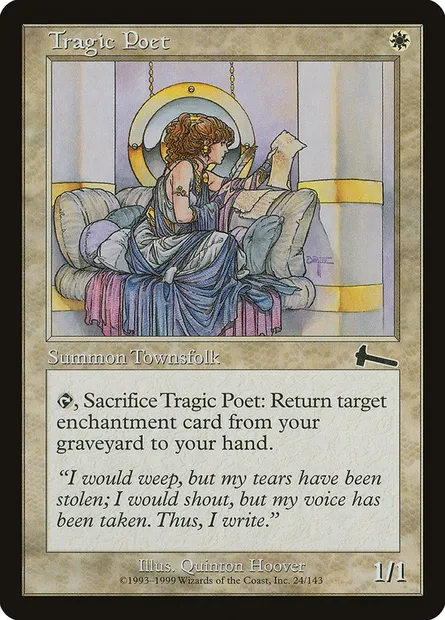 Tragic Poet, Magic card ULG 24 — Urza's Legacy set