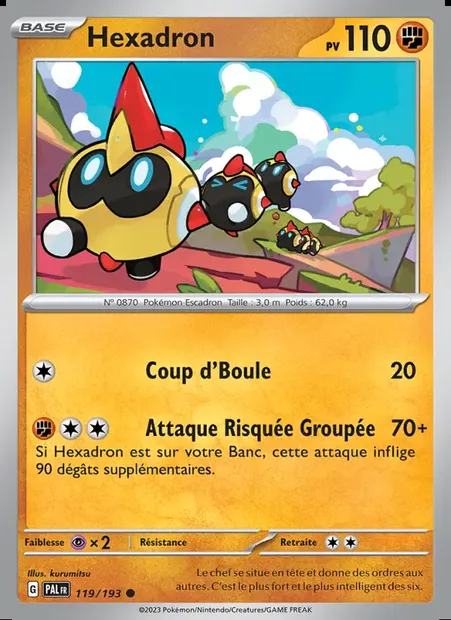 Hexadron, carte Pokémon PAL 119 — extension Évolutions à Paldea