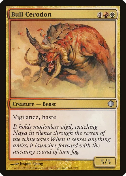 Bull Cerodon, Magic card ALA 161 — Shards of Alara set