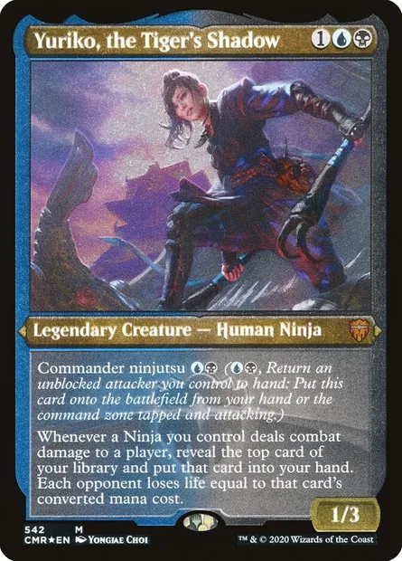 Yuriko, the Tiger's Shadow, Magic card CMR 542 — Commander Legends set